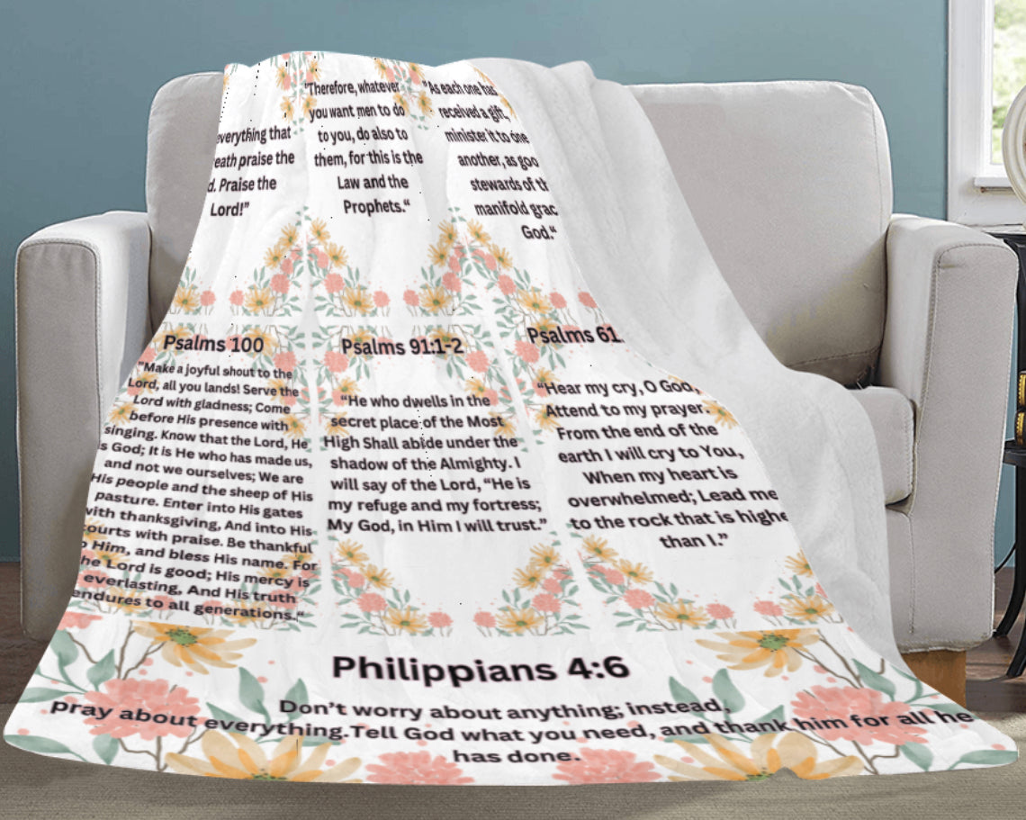 54X70 Scripture Blanket